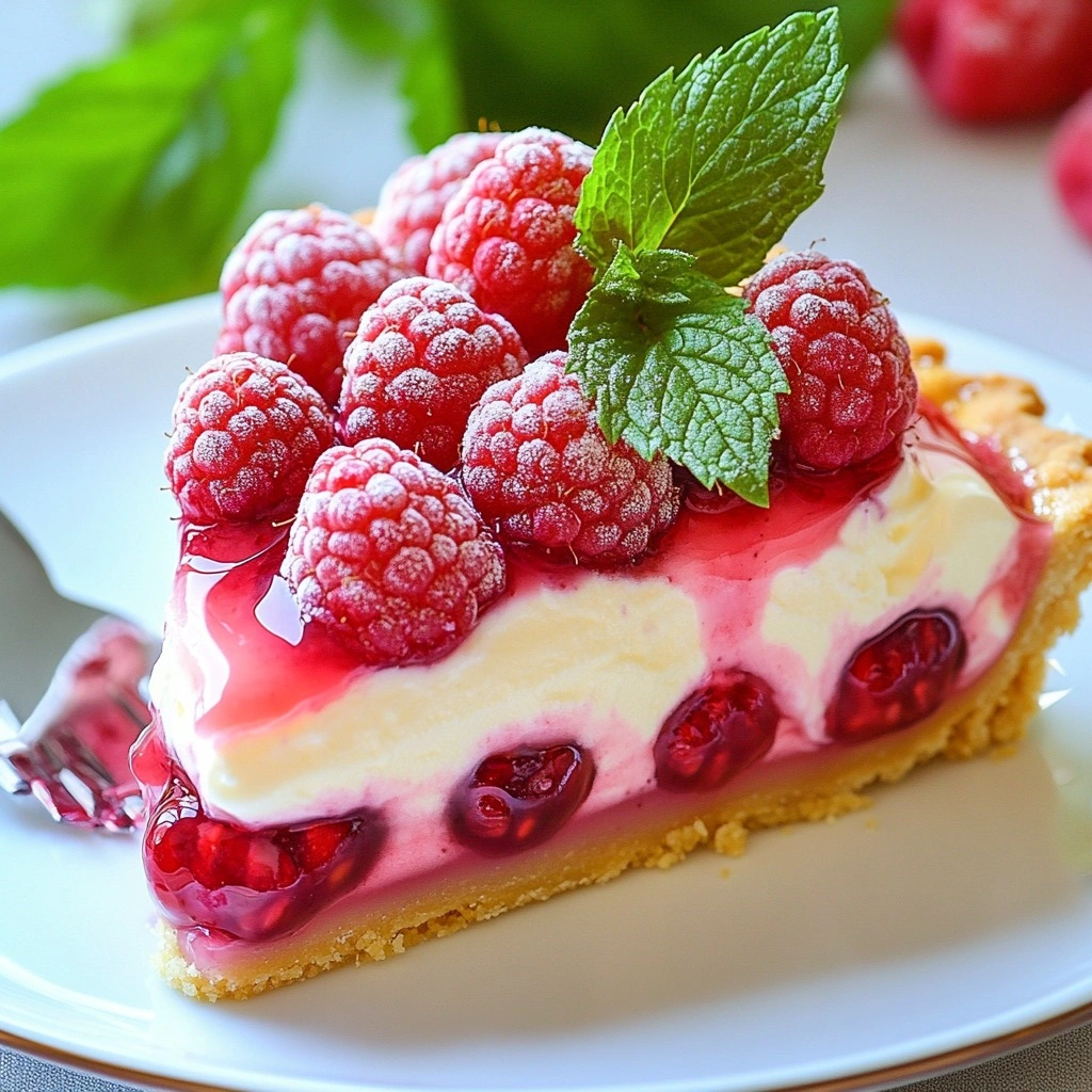Tarte au mascarpone et aux framboises
