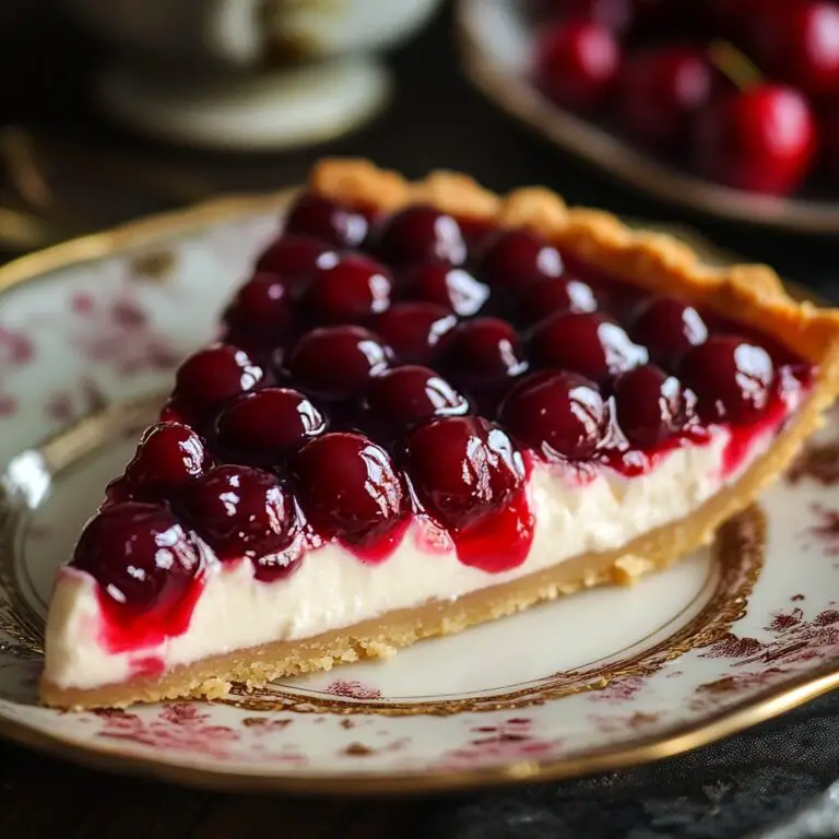 Tarte au Mascarpone et aux Cerises 🍒 Un dessert doux, frais et terriblement fruité !