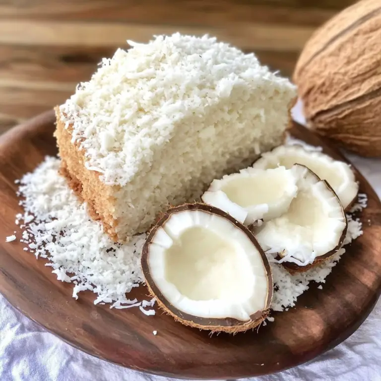 🍰 Quatre-quarts à la Noix de Coco : Le Gâteau Moelleux Qui Sent Bon l’Évasion