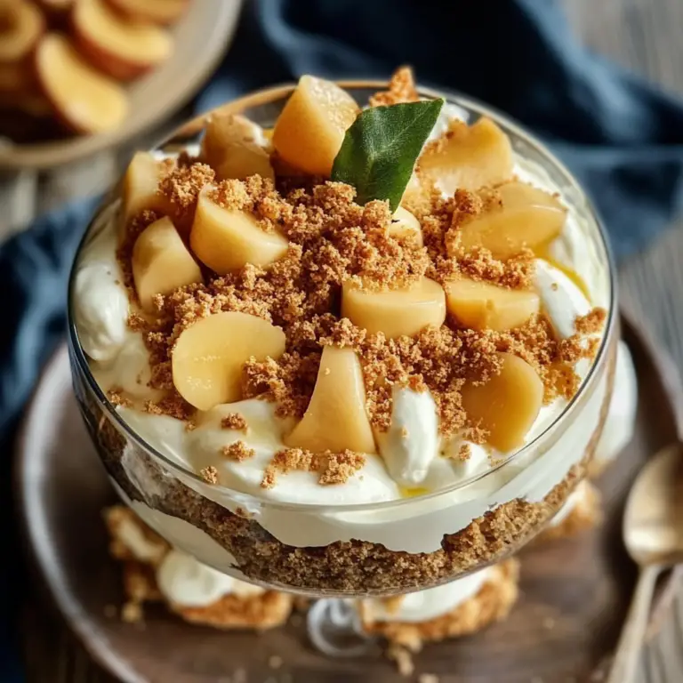 Douceur Pêche & Mascarpone avec Spéculoos Croquants 🍑🧈