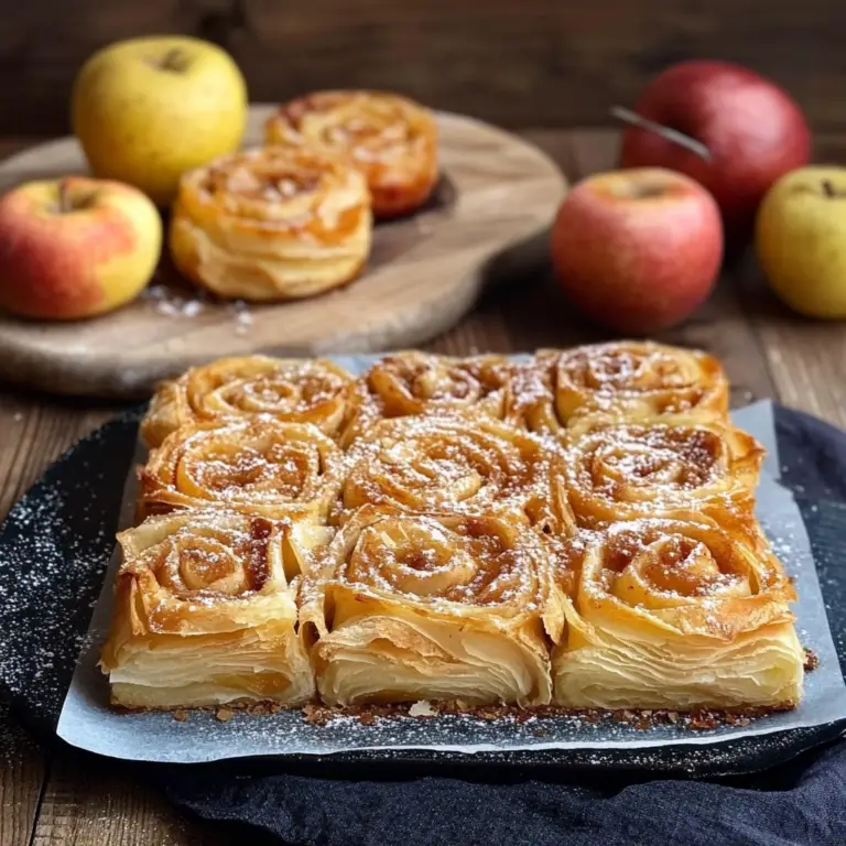 Roulés Feuilletés aux Pommes