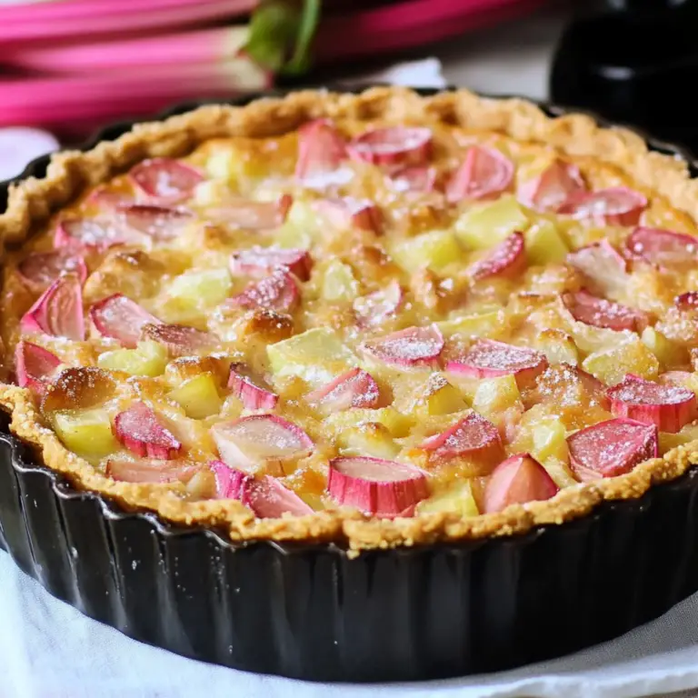 Tarte à la Rhubarbe Facile