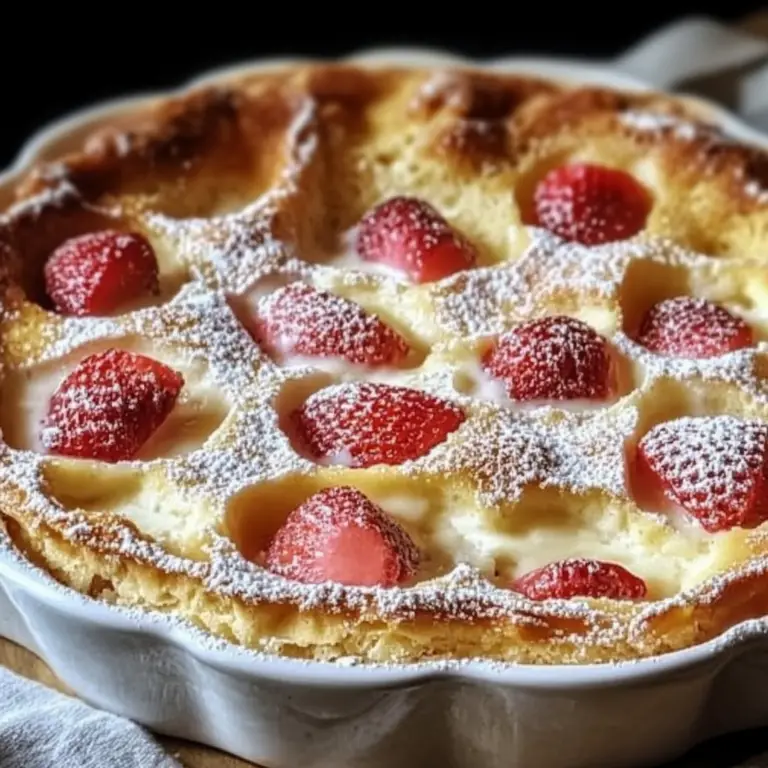 Clafoutis à la Rhubarbe et aux Fraises : Un Dessert Fruité, Doux et Parfaitement Acidulé