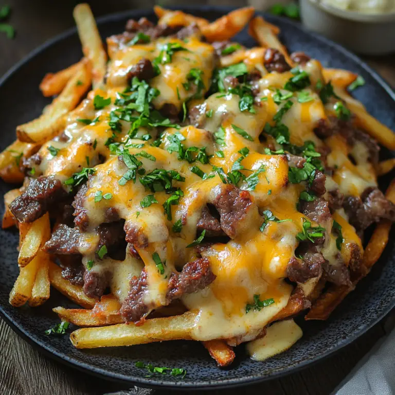 Frites au Bœuf Fromagées (Cheesy Loaded Beef Fries) : Le Plaisir Gourmand à l’Américaine