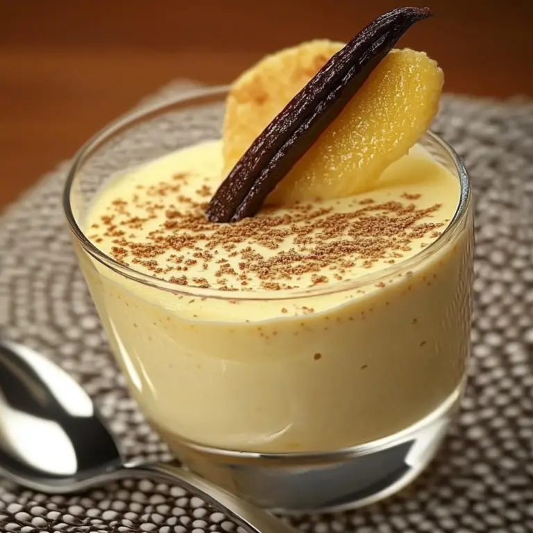 🍮 Crème Dessert Vanille Maison – Le Goût Authentique de l’Enfance
