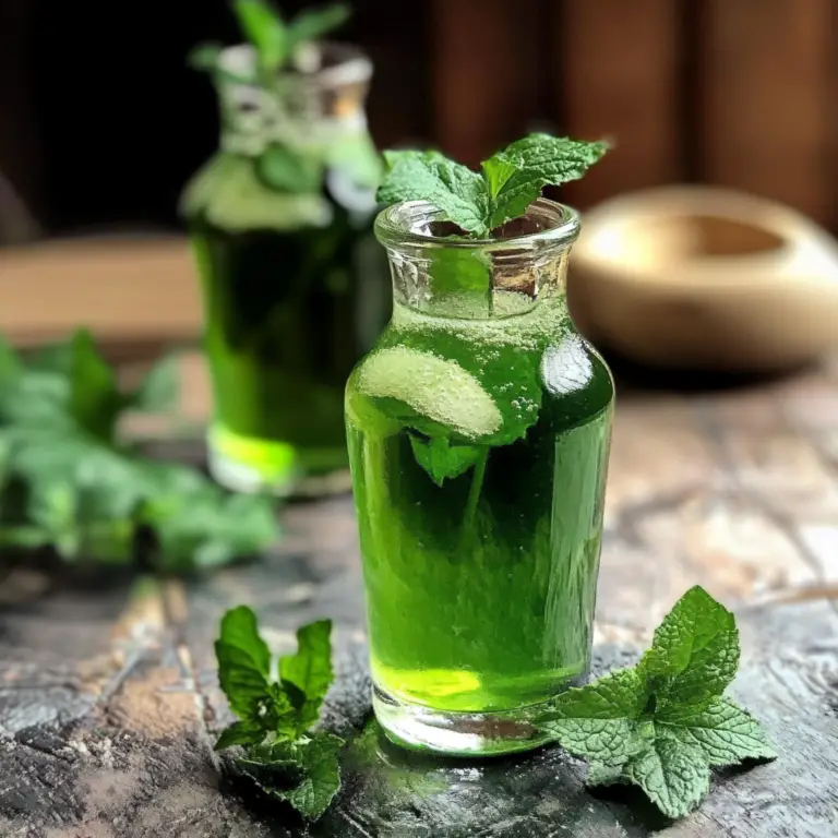 🍃 Sirop de Menthe Fait Maison – Recette Fraîcheur