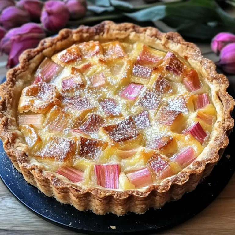 Tarte à la Rhubarbe