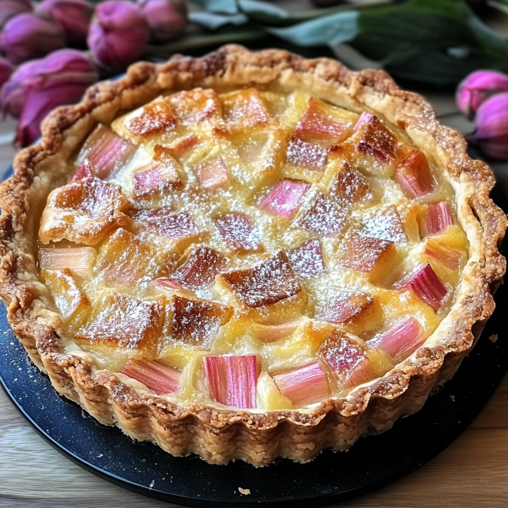 Tarte à la Rhubarbe