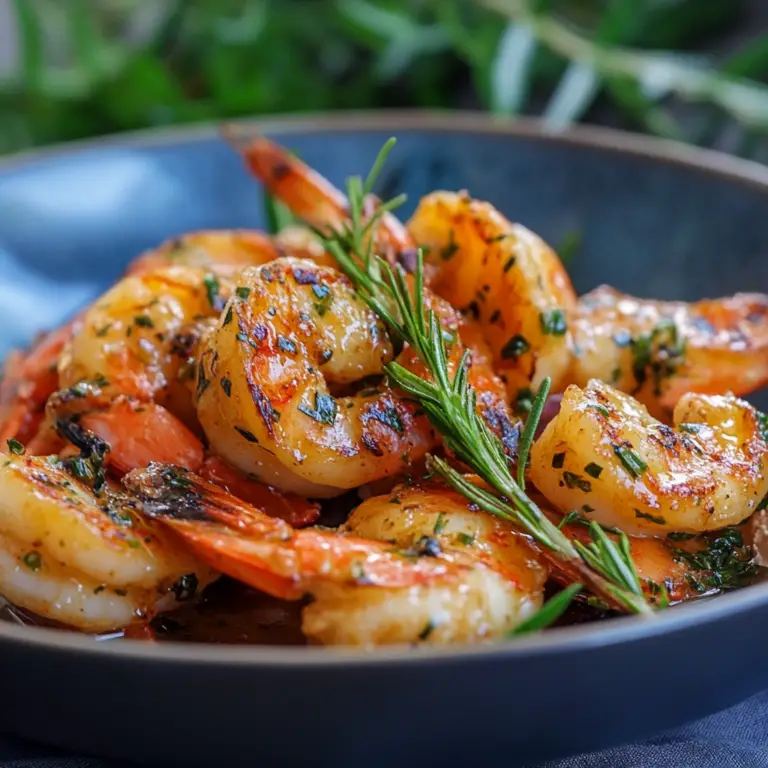 Les Meilleures Gambas Grillées au Beurre d’Ail et Persil : Un Délice Marin Simple et Élégant ! 🦐🧈🧄🌿