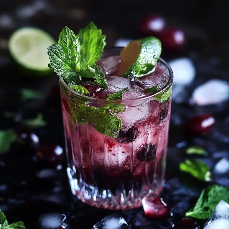 Mojito au Cassis et à la Menthe : Une Touche Fruitée et Rafraîchissante sur un Classique ! 🌿🫐🍹
