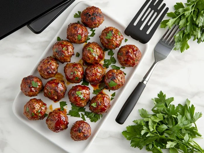Boulettes de viande au chili doux préparées dans une mijoteuse
