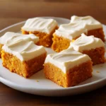 Easy Pumpkin Bars Recipe with Cream Cheese Frosting
