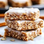 Cinnamon Roll Oatmeal Bars
