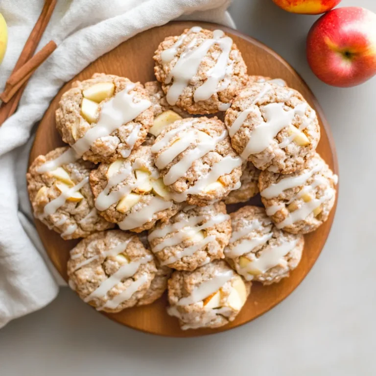 Apple Cinnamon Cookies with Maple Glaze