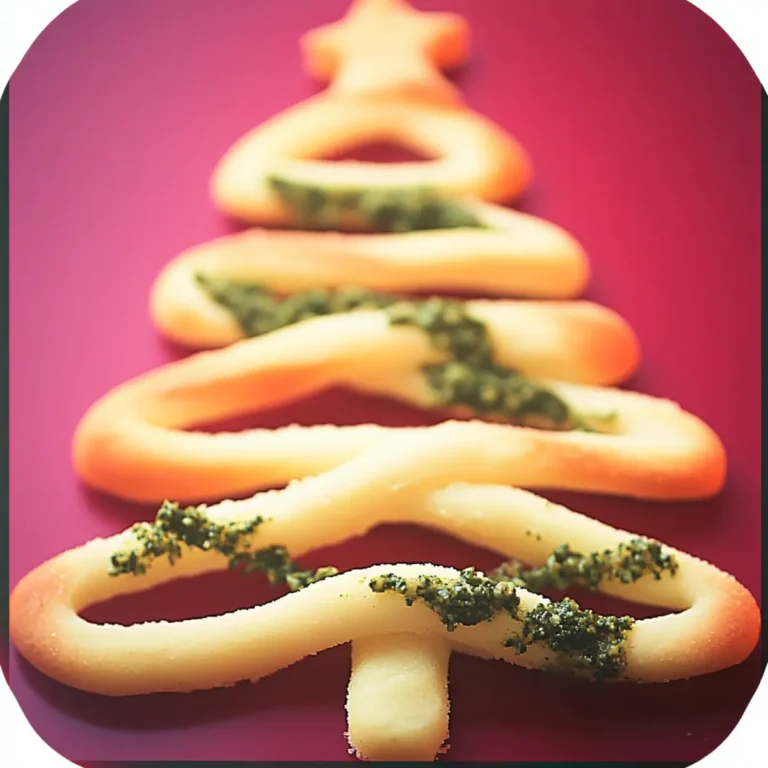 Christmas Tree Pesto Breadsticks Recipe