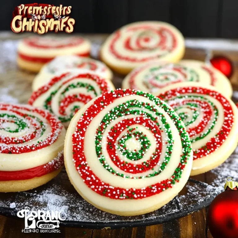 Christmas Pinwheel Sugar Cookies
