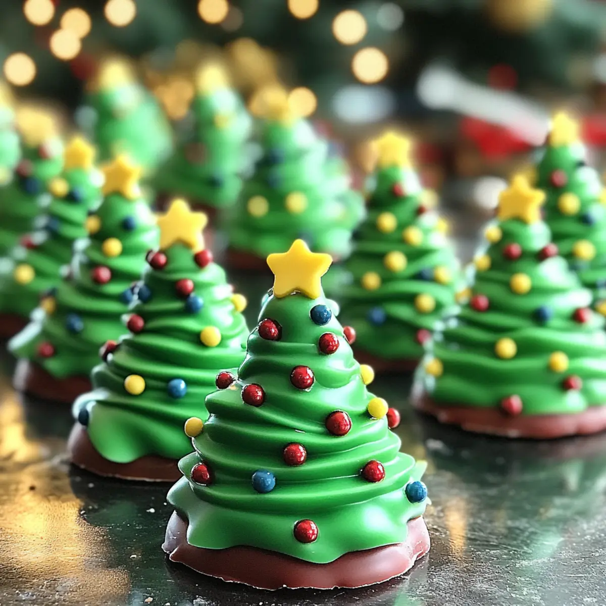 Easy Fudge Christmas Trees for Gifting