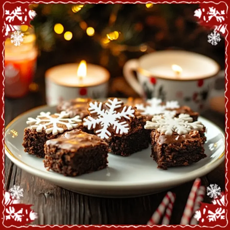 Snowflake Brownie Bites