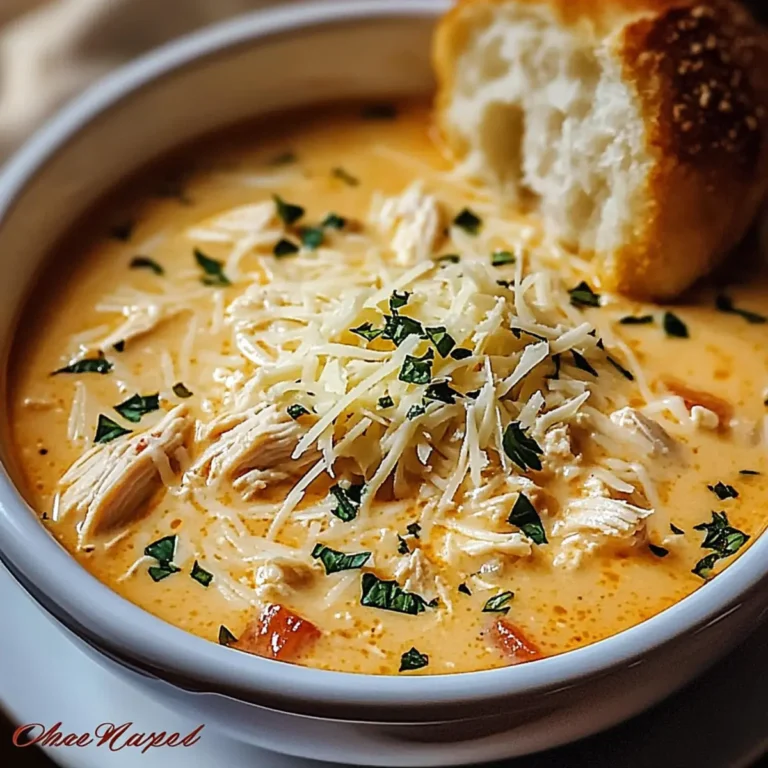 Crock Pot Creamy Chicken Parmesan Soup