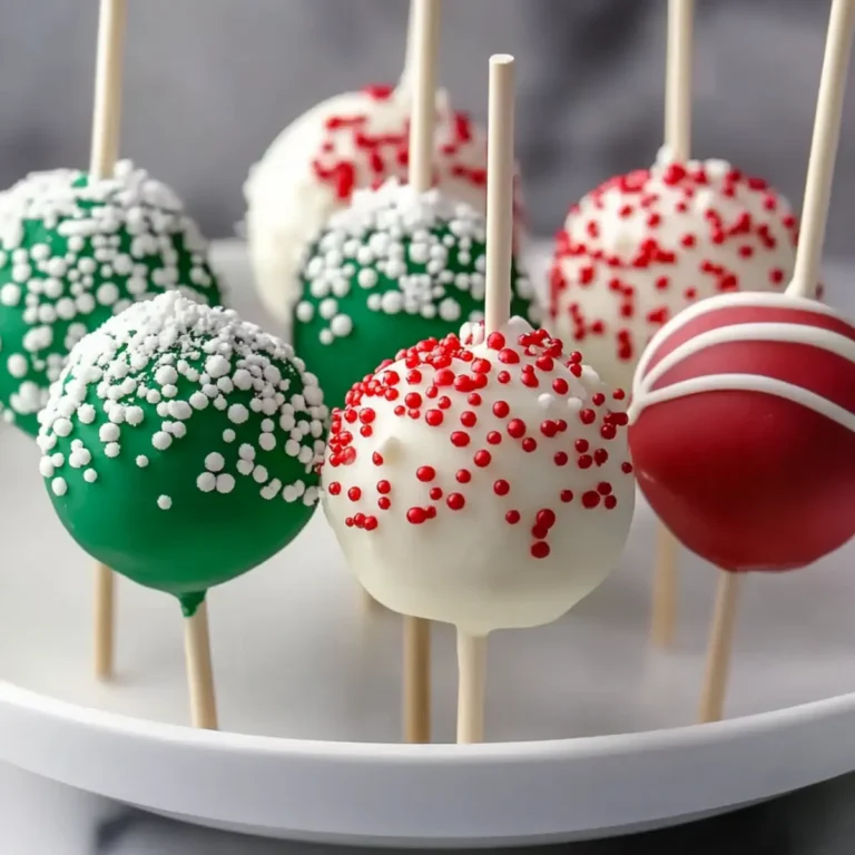 Festive Christmas Cake Pops Recipe