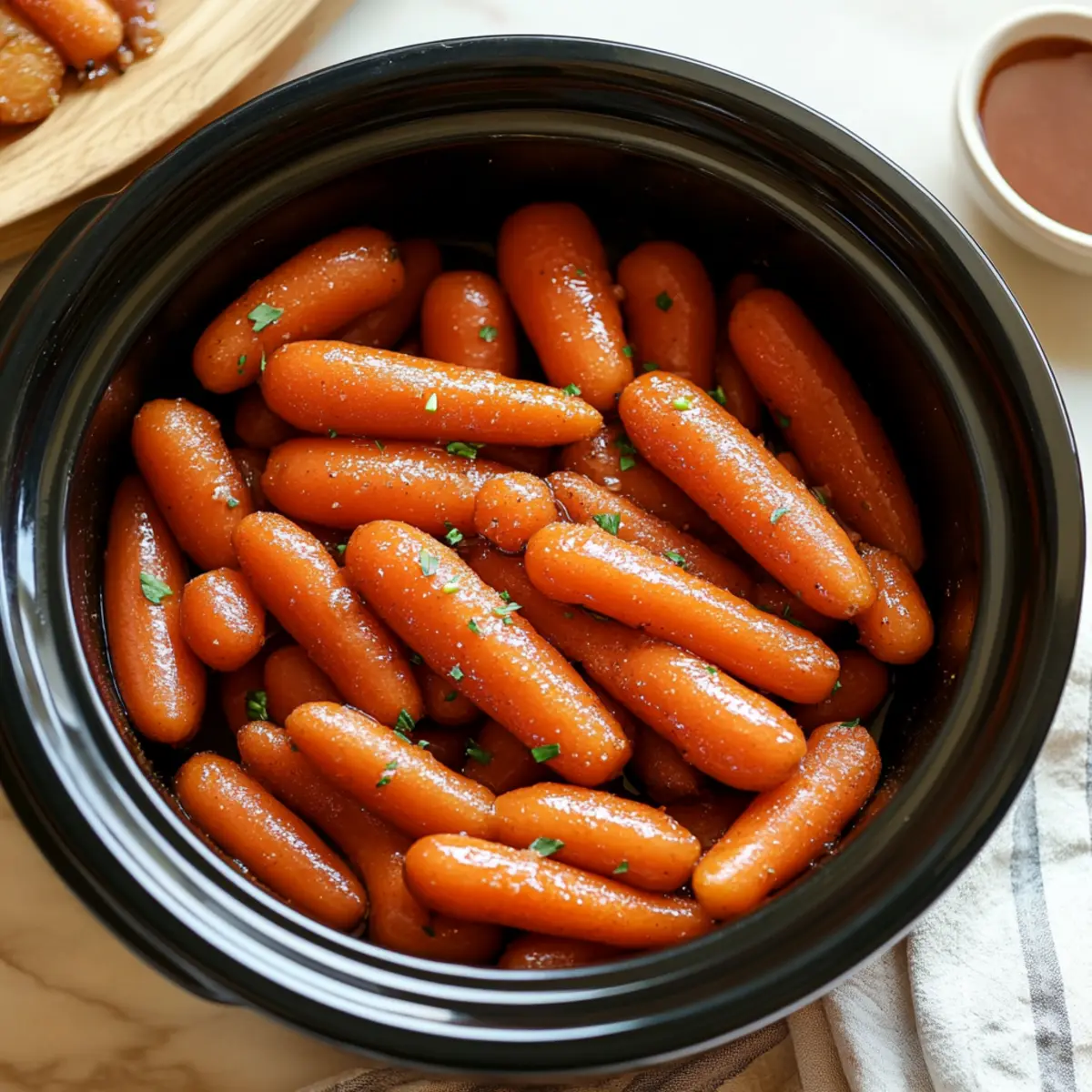Slow Cooker Magic: Maple & Brown Sugar Glazed Carrots