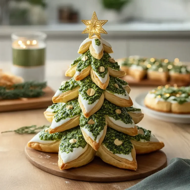 Delicious Pesto Puff Pastry Christmas Trees