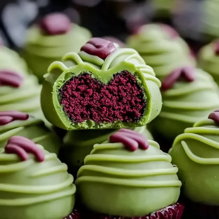 No-Bake Grinch Oreo Truffles