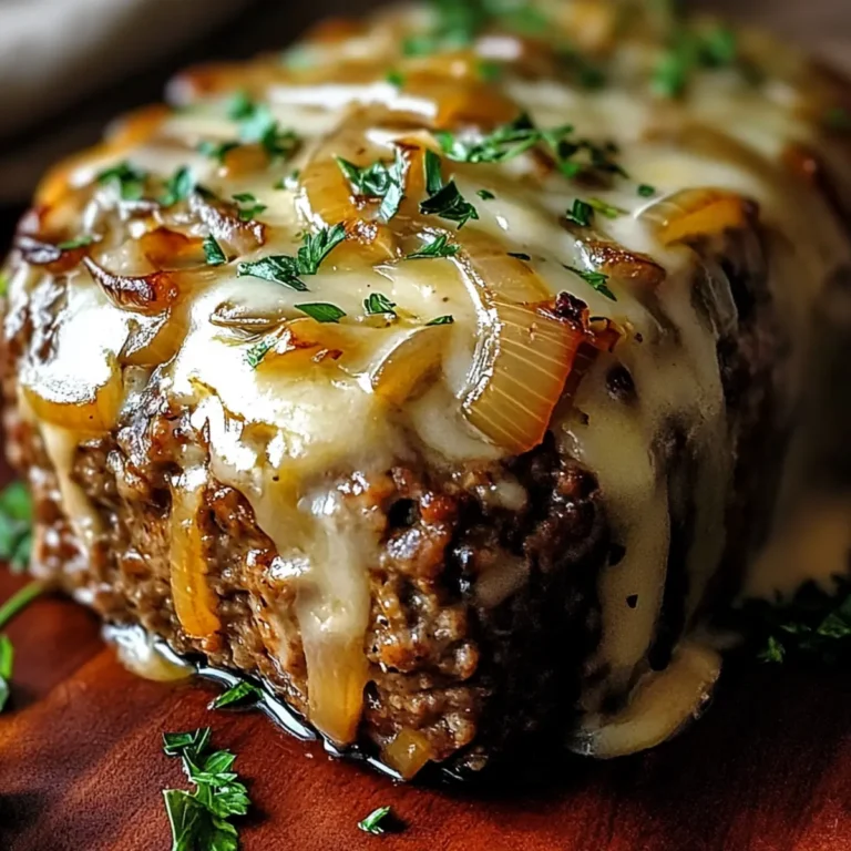 French Onion Meatloaf – A Flavor Explosion in Every Bite!