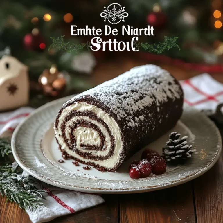 Classic Yule Log Recipe (Bûche De Noël) - Emma's Cake Studio