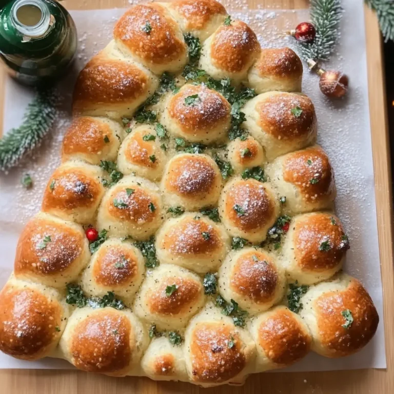 Cheesy Pull-Apart Christmas Tree Bread