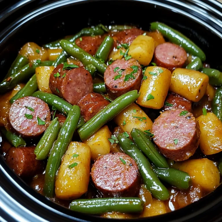 Crockpot Kielbasa and Green Beans – Savory, Hearty & Effortlessly Delicious!