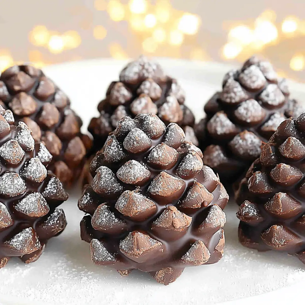 Edible Chocolate Pinecones