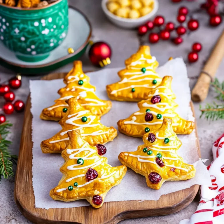 Mini Christmas Tree Hand Pies with Cranberry & Orange