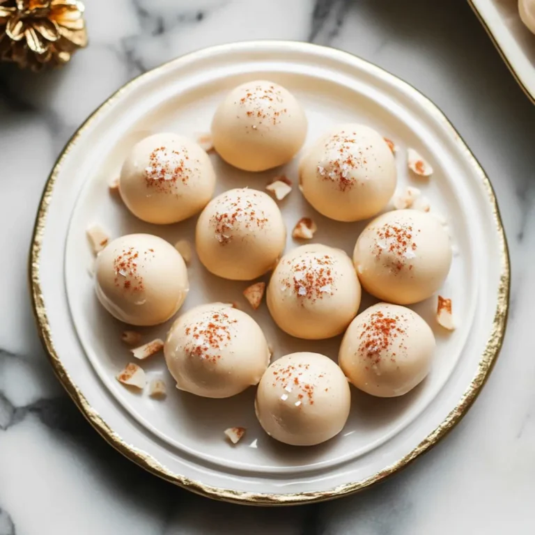 Eggnog Truffles