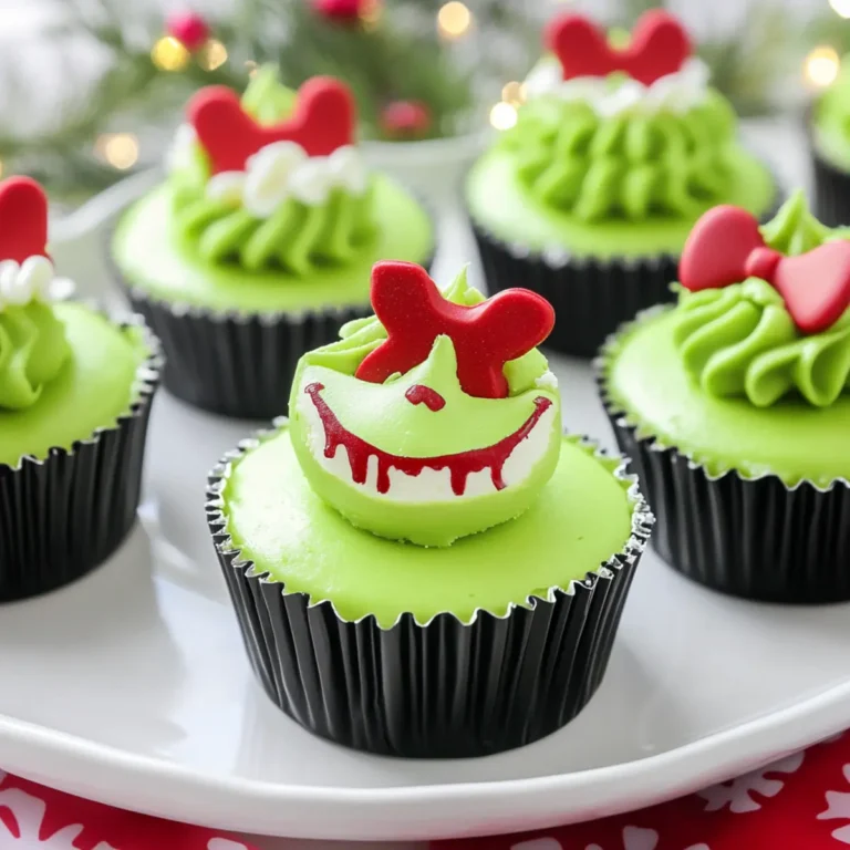 Grinch Mini Cheesecakes